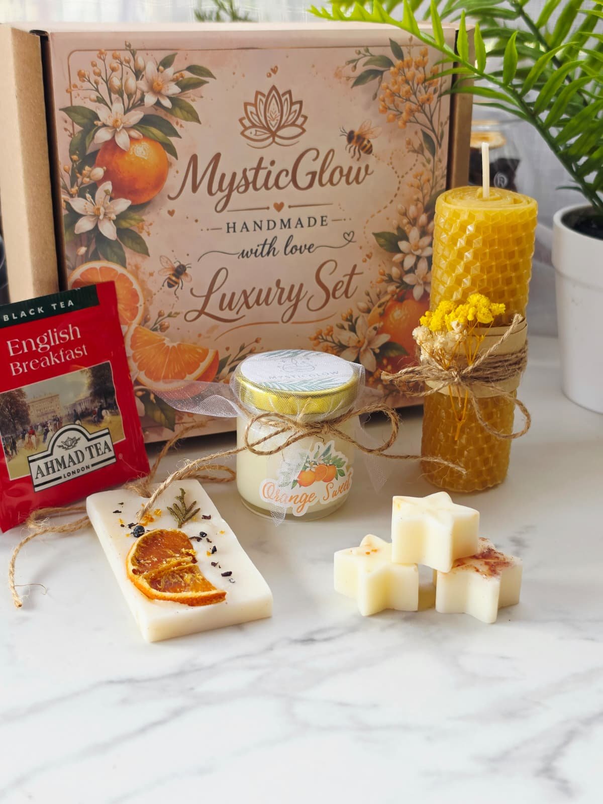 relaxation candle gift set handmade luxury box