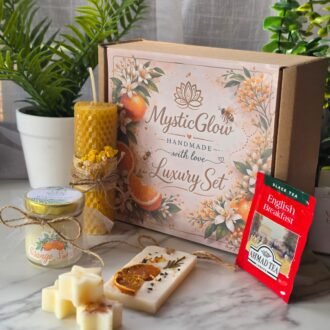 luxury candle gift set handmade beeswax candle wax melts tea